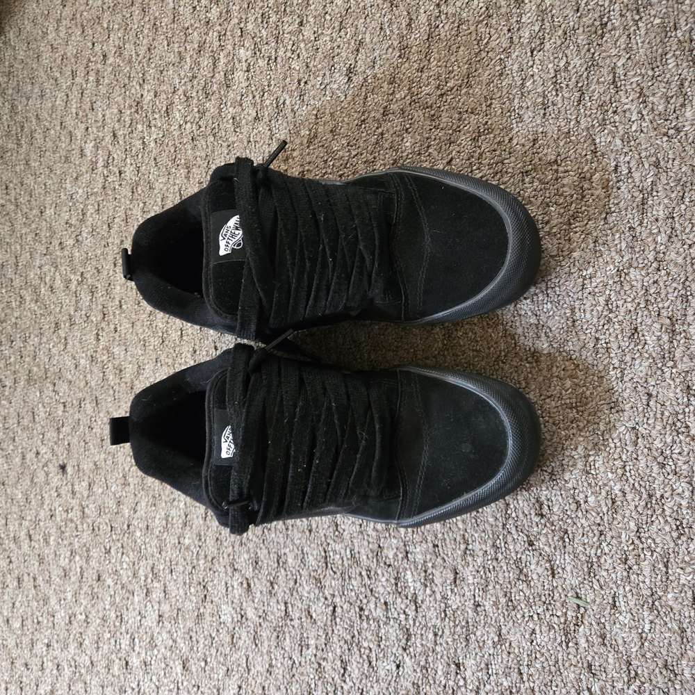 Vans Black Sneakers with Suede Upper